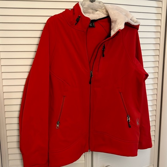Spyder Jackets & Blazers - Spyder zip up hooded jacket w/3 zip pockets…Spyder logo SZ XL